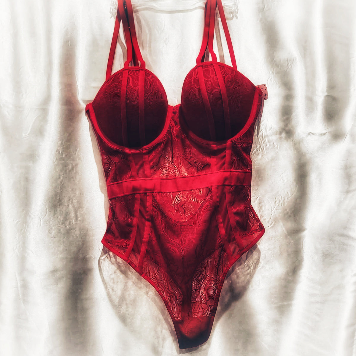 Red Lace Bodysuit Studio28 Boutique — free download