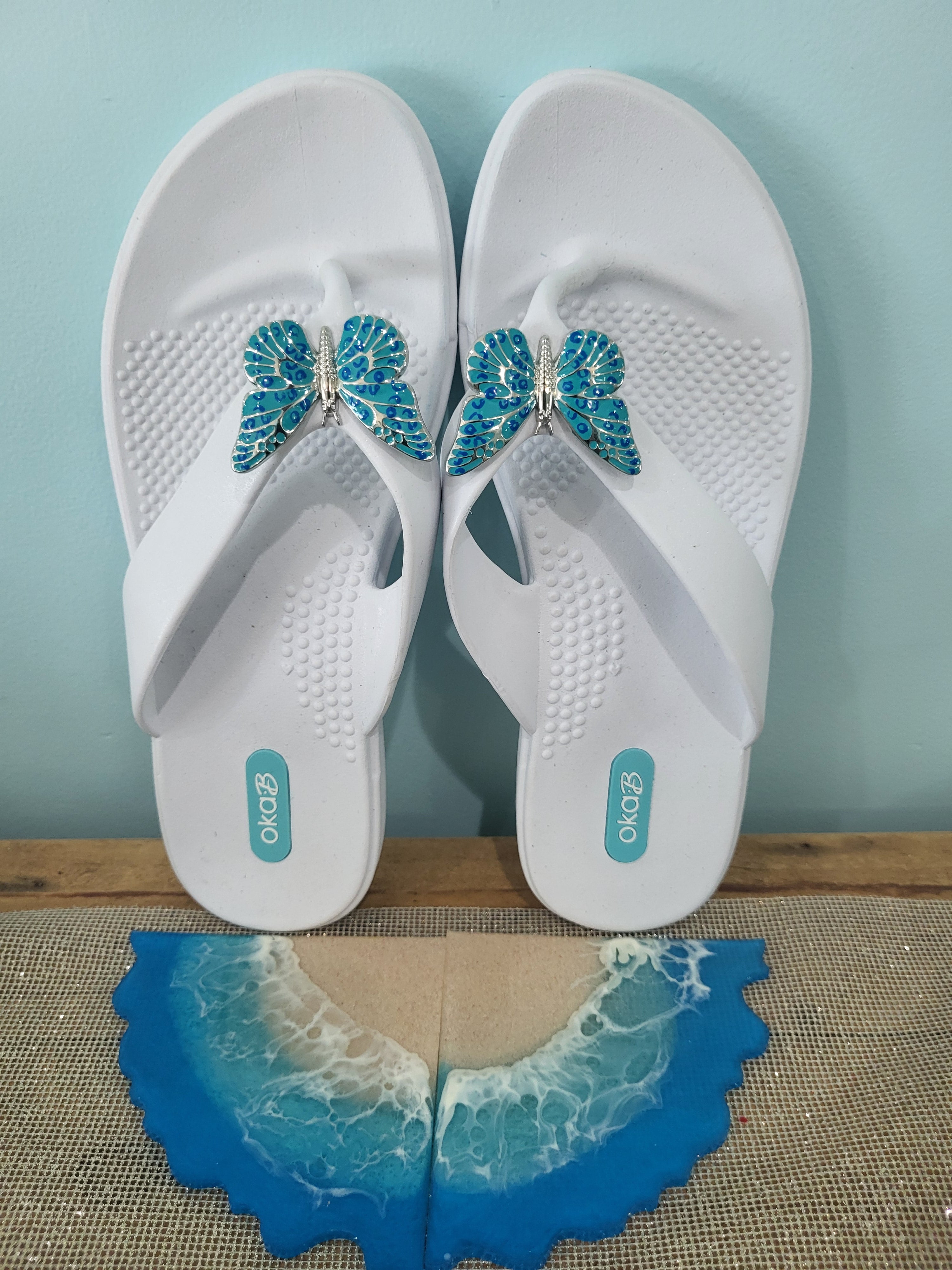 Butterfly Flip Flops